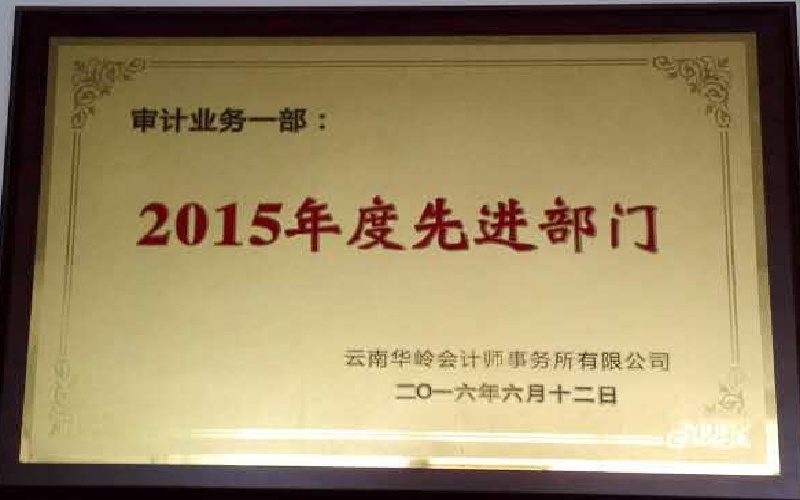 审计业务一部-2015年度先进部门.jpg